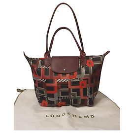 Sac à main Longchamp Pliage Neo Rouge Multicolore