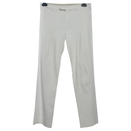 Pantalones Max Mara blancos de algodón Blanco