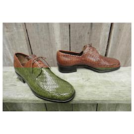 Joseph Fenestrier-vintage braided derbies Unic Fenestrier p 41 New condition-Light brown