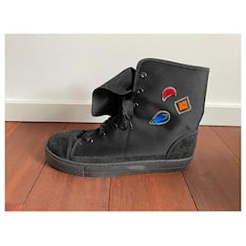 Kenzo Studio Sneaker schwarz Satin Canvas Schwarz