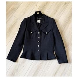 Chanel-CC buttons Black Jacket-Other