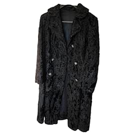 Autre Marque-Black astrakhan coat in very good condition-Black