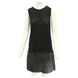 D&G-Woolen Lace Dress-Black