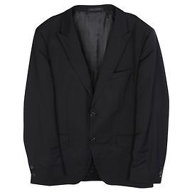 Hugo Boss Traje negro, Pantalones, Corbata a rayas Negro