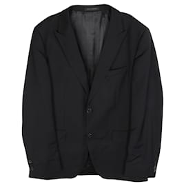 Hugo Boss-Black Suit, Pants, Striped Tie-Black