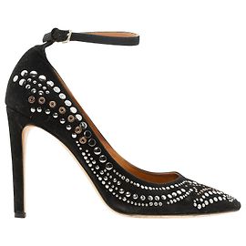 Isabel Marant Stanley Studded Suede Pumps Black
