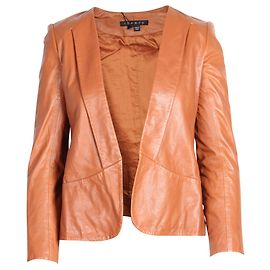 Theory Brown leather jacket Brown