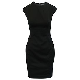 Ted Baker Robe noire classique en laine avec doublure violette Noir