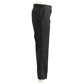 D&G-Striped Dark Gray Pants -Grey