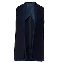 Calvin Klein-Notch Lapel Vest-Black