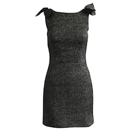 D&G-Evening Black Dress with Silver Thread -Black