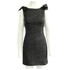 D&G-Evening Black Dress with Silver Thread -Black
