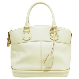 Louis Vuitton-Louis Vuitton White Suhali Lockit PM-White