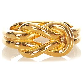 Hermès Hermes Gold Knot Scarf Ring Golden