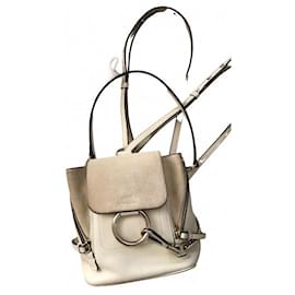 Mini Faye backpack off white Chloé Eggshell