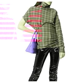 Calvin Klein-Calvin Klein  205W39NYC One Sleeve Tartan Top-Red