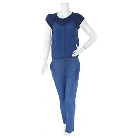 Mono de seda Hugo Boss azul Azul