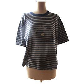 Sonia Rykiel Tee-shirt transatlantic, taille M. Bleu Marine