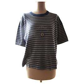 Sonia Rykiel-Tee-shirt transatlantic, taille M.-Bleu Marine