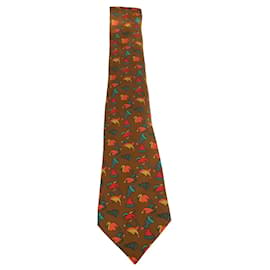 Hermès-corbata de hermes-Multicolor