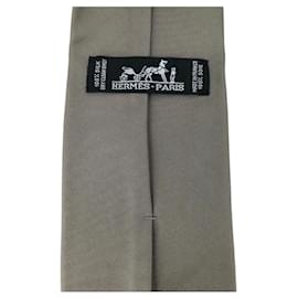 Hermès-hermes tie-Grey