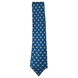 Hermès-laço de hermes-Azul