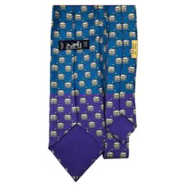 Hermès-hermes tie-Blue