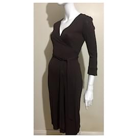 Diane Von Furstenberg-DvF original vintage wrap dress-Brown,Chocolate