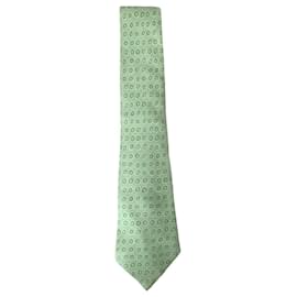 Hermès-Cravate Hermes-Vert