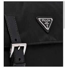 Prada-Prada black nylon shoulder bag NEW-Black