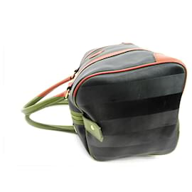 Fendi-Used] Fendi Boston bag back Mini Boston bag back Pecan Black Brown PVC x Leather-Brown,Black