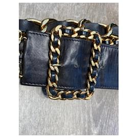 Chanel-Belts-Black,Golden