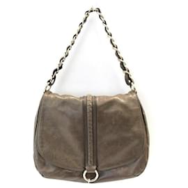 Autre Marque-Coccinelle crossbody bag in taupe-Taupe,Gold hardware