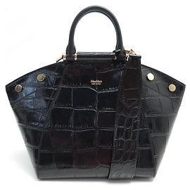 BORSA A MANO MAX MARA ANISTA S NERA COCCODRILLO + BORSA BANDOULIERE Nero
