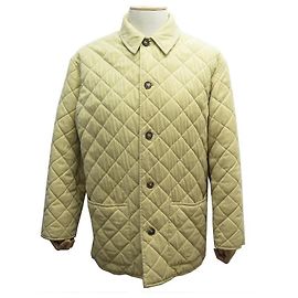 Hermès HERMES COAT WITH LARGE M QUILTED 46 YELLOW POLYESTER DOWN COAT JACKET Yellow
