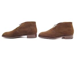 Church's-CHURCH S CHALFONT SHOES 8.5g 42.5 BROWN SUEDE CHUKKA ANKLE BOOTS SHOES-Brown