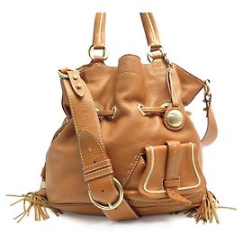 LANCEL PREMIER FLIRT M HANDBAG IN CAMEL GRAIN LEATHER HAND BAG Caramel