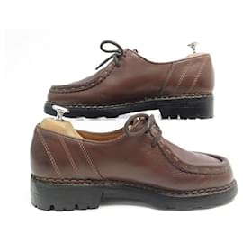 Paraboot-DERBY MORZINE PARABOOT SHOES 42 BROWN LEATHER SHOES-Brown