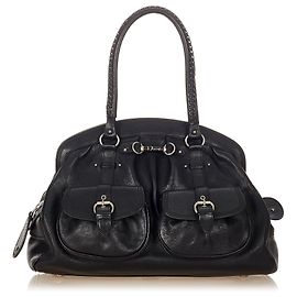 Dior Black My Dior Leather Handbag Black