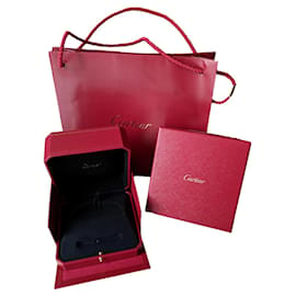 Cartier-Authentic Love Bracelet bangle lined box and paper bag-Red