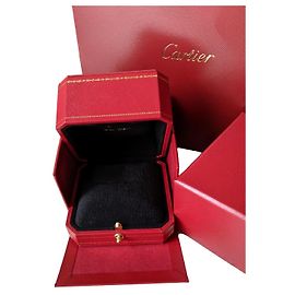 Authentische Cartier Love Trinity JUC Ring-Innen- und Außenkarton-Papiertüte Rot