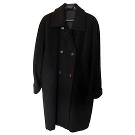 Autre Marque Cappotto in lana nero tipo Max Mara Nero