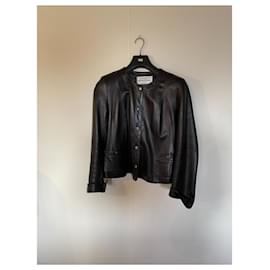 Autre Marque-Leather jacket-Black