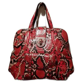Sac à main Alexander Mcqueen en python Multicolore