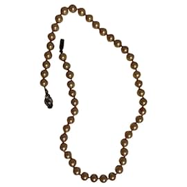 Autre Marque Colar 49 Pérolas 8mm Fecho Ouro Branco Fora de branco