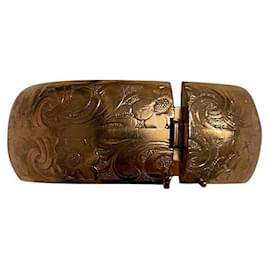 Autre Marque Bracciale rigido largo Gold hardware