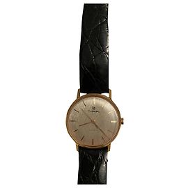 Lip Gold Electronic Men's Watch Black Strap Gold hardware