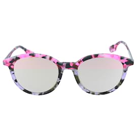 Autre Marque-Round-Frame Sunglasses-Brown