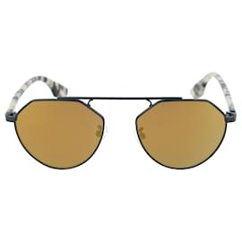 Autre Marque-Round-Frame Sunglasses-Black