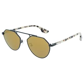 Autre Marque-Round-Frame Sunglasses-Black